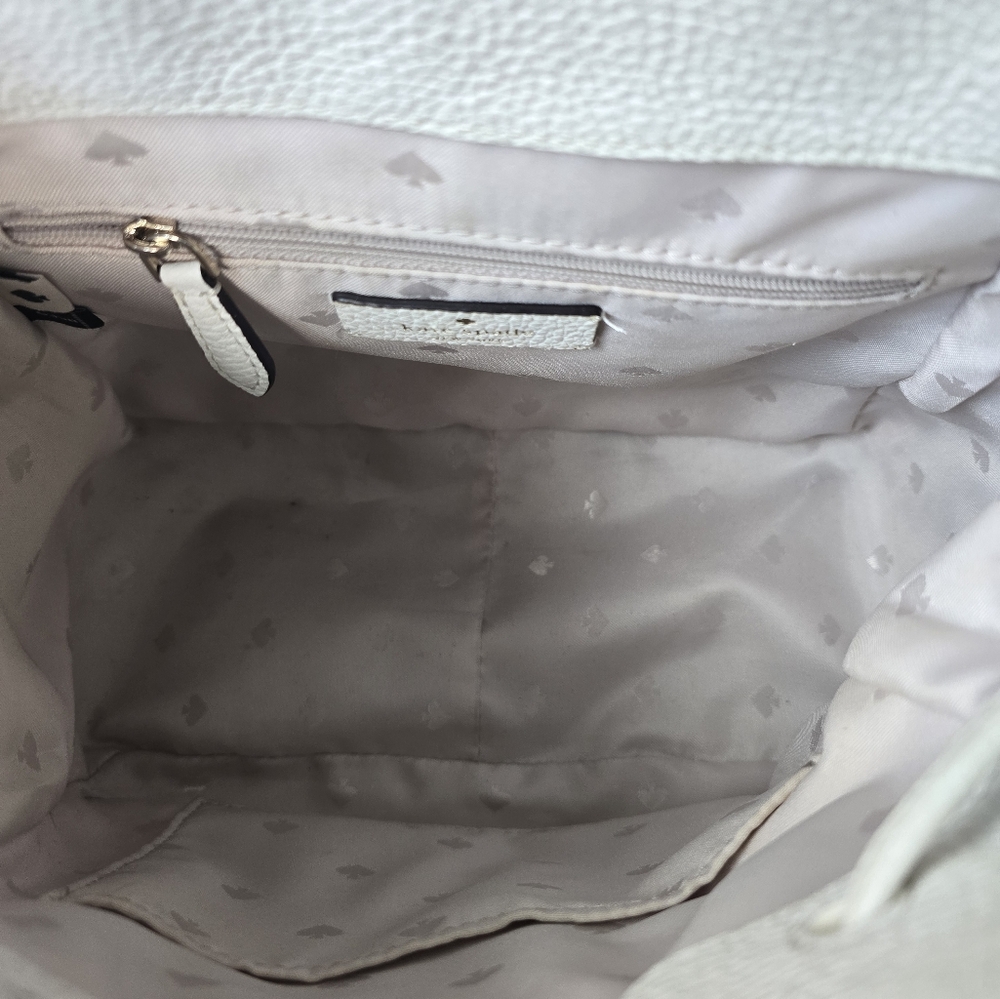 KATE SPADE LEILA MD FLAP  BACKPACK STRIPED CANVAS - Picture 6 of 6